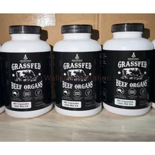 1-3 PACK Ancestral Supplements Premium Grass Fed Beef Organs nature 180 Capsules picture