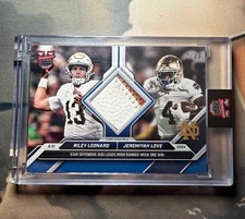 2024 Topps Now Riley Leonard Jeremiyah Love Relic #6A /49 Notre Dame FB picture