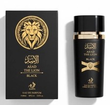 Alafiya Asad Lion Black Perfume EDP Spray 3.4 oz. Men's. **Made in UAE** picture