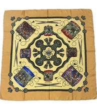 Hermes Scarf Carre 90 LES TAMBOURS 100% Silk picture