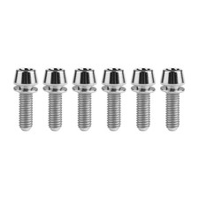 Wanyifa 6Pcs Titanium Ti M5 Taper Head with Washers Motorcycle Upgrade Bolt picture