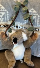 Folkmanis Folktails 14” Koala Bear Hand Puppet with Eucalyptus Branch Full Body picture