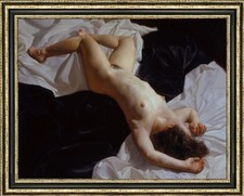 Hand Painted Oil Painting art Female woman young Nude On Canvas 30
