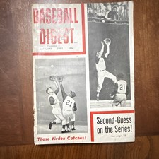 Baseball Digest Magazine 1961 Second-Guess on the Series Baseball Vintage picture
