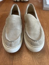 Zara Men’s Beige Canvas Loafers EU 44 US 11 Slip On Espadrille Casual Shoes  picture