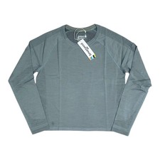 Smartwool Intraknit Active Seamless Long Sleeve Shirt Women's S Pewter Blue $115 picture