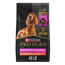 New w/ tag Purina Pro Plan Sensitive Skin Stomach Salmon Rice Dry Dog Food 40 lb picture