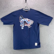 Vintage Ecko Unltd Shirt Mens Large Y2K Blue AOP PinUp Graffiti 2000s Streetwear picture