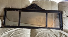 RARE Antique 19th Century Victorian Parlor 3 panel bevel Mirror Chicago IL VTG picture