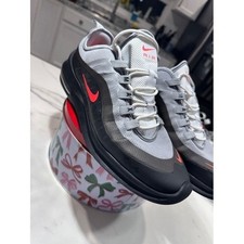 Nike Air Max Axis Mens Size 10 Grey Black Red Good Low Top Sneakers picture