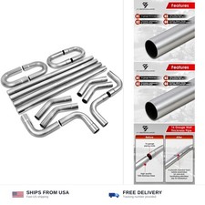 2.5 Inch T304 Stainless Steel Exhaust Pipe Kit, 2.5'' OD, 16PCS picture