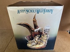 Austin Nichols Wild Turkey #6 Porcelain Decanter 1984 Turkey w/ Poults READ picture