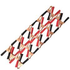 20pcs 80mm 50A Red & Black Car Battery Test Lead Clip Crocodile Alligator Clamps picture