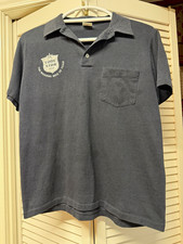 Vintage 80’s Casual Knits by Stedman San Antonio Spurs Blue Polo Shirt, Size M picture