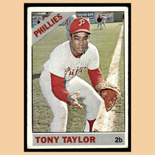 Tony Taylor #585 1966 Topps Philadelphia Phillies Baseball Card MLB VG picture
