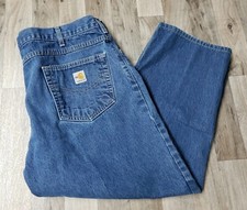 CAHARTT FR MENS DENIM BLUE JEANS FRB 100 DNM TAG SZ 40X30(measures approx. 24