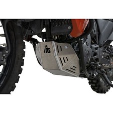 New-Tusk Aluminum Skid Plate Silver w/Drain Plug–Fits:Kawasaki KLR650 2022–2026 picture