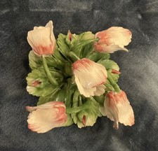 Capadimonte Italian Handmade Flowers, 7”, Lovely picture