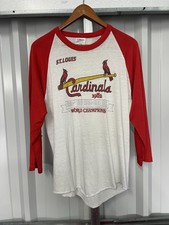Vintage 1982 ST LOUIS CARDINALS World Champions Shirt Size XL MLB Baseball picture