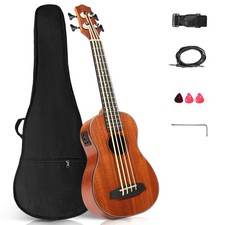 30-inch Ukulele Bass Mahogany Body with EQ, with Cotton Bag picture