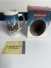 RARE 2007 BUDWEISER HOLIDAY STEIN 