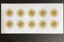 USPS 2025 Compass Rose Global Forever Stamps MNH- Sheet of 10 *5=50 pcs total picture