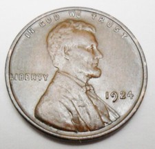 1924 P Lincoln Wheat Cent / Penny  AVE CIRCULATED  **FREE SHIPPING** picture