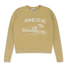 Rhude Yellow Box Crewneck Sweater SIZE M $595.0 picture