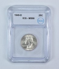 1949-D Washington Quarter MS66 ICG picture