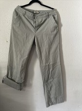 Women's Caribbean Joe Pants Trousers  Sz 12 Khaki Color Capri Convertible picture