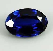 Certified 7.85 Ct Natural Kashmiri Blue Sapphire Oval Cut Loose Gemstone picture