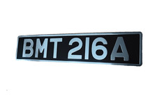 JAMES BOND 007  LICENCE PLATE  BMT 216A - MOVIE PROP / REPLICA picture