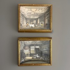 Antique Lithograph Joseph Nash Hall Of Levens Speke Hall Andrew Kolb & Sons 3D picture