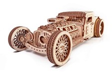 Wood Trick Hot Rod Model Mechanical 3D Wooden Puzzle Best DIY Toy picture