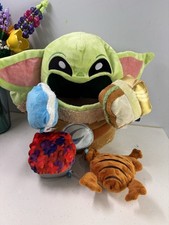 Bark Box Dog Toys Star Wars Snack Attack GROGU Multi Toy Plush XL Mandalorian picture