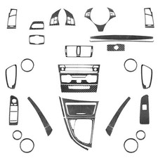 44Pcs Carbon Fiber Whole Interior Kits For BMW 1 Series E81 E82 E87 E88 2008-13 picture