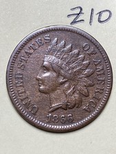 1866 Indian cent,  coin #Z10 picture