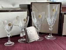 Vintage RCR Royal Crystal Rock Linea Gala 24pc Lead Crystal Stemware Set Italy picture