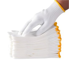 PLWJK Unisex white cotton polyester large size, A-white(12 Pairs)no Dots  picture
