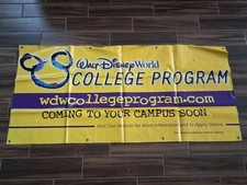 Walt Disney World College Program College Campus Promotional Banner Sign Prop picture