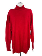 Worthington Women's Red Long Sleeve Turtleneck Sweater - XXL Tall picture