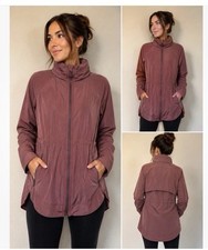 Athleta Drip Drop Jacket, Size Lg,, Color Rose, Excellent Condition picture