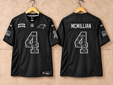 Nike Carolina Panthers McMillian #4 Salute to Service Jersey Black All Sizes picture