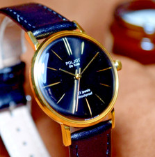 Vintage NOS Poljot De LUXE Ultra Slim 23 Jewels 2209 Soviet Mens Wristwatch USSR picture