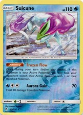 Suicune 59/214 Rare Lost Thunder Pokemon Reverse Holo Lightly Played picture