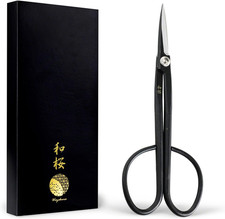 Wazakura Yasugi Steel Twig Bonsai Scissors Made in Japan 8.25 inches (210 mm), J picture