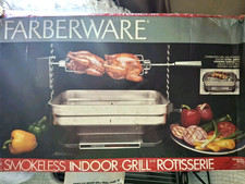 Farberware R4550 Indoor Smokeless BBQ Rotisserie Grill Made In U.S.A. Vintage picture