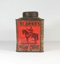 Antique BLANKE'S MOJAV COFFEE TIN St. Louis MO Advertising Lafayette Square picture