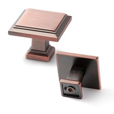 GRANTENOV 10 Pack 1-1/4 inch Kitchen Cabinet Knobs Brushed Antique Copper picture