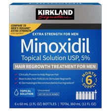 Men 5% Minoxidil Extra Strength Hair Regrowth 6-Month Supply EXP 12/28 picture